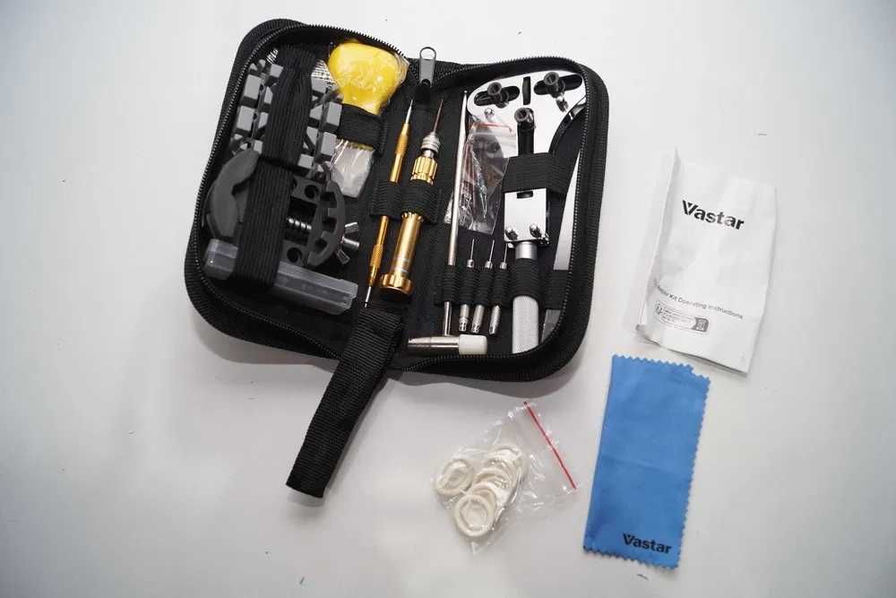 Vastar Zestaw do naprawy zegarków 151 narzędzia zegarmistrzowskie