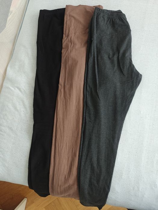 6 par legginsów ciążowych L/XL+ gratis