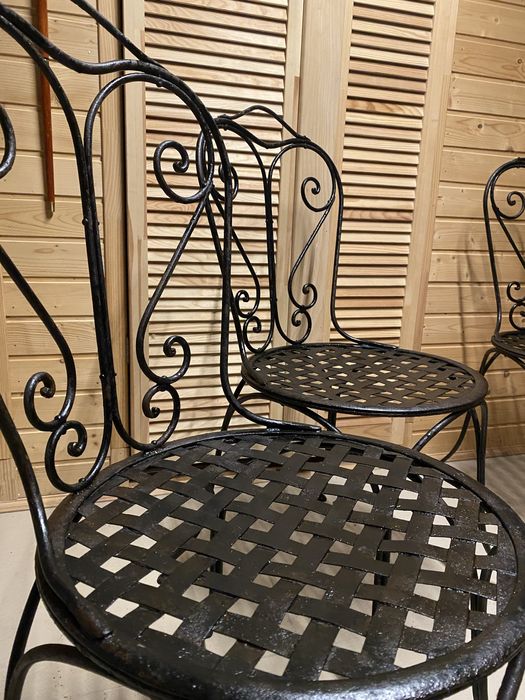 Стільці садові металеві