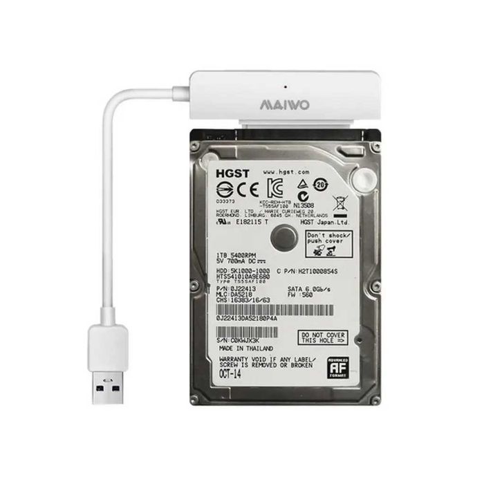 Новый адаптер Maiwo HDD/SSD 2.5" sata usb3.0  (K104-U3S white)