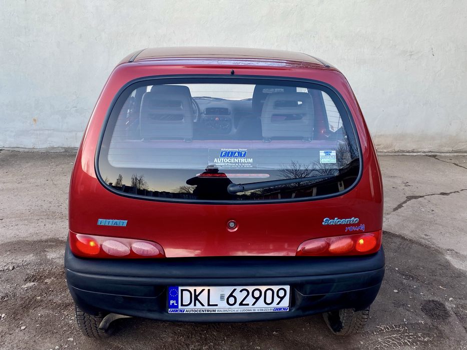 Fiat Seicento Young, 899cm, 78tys km, Salon Polska.