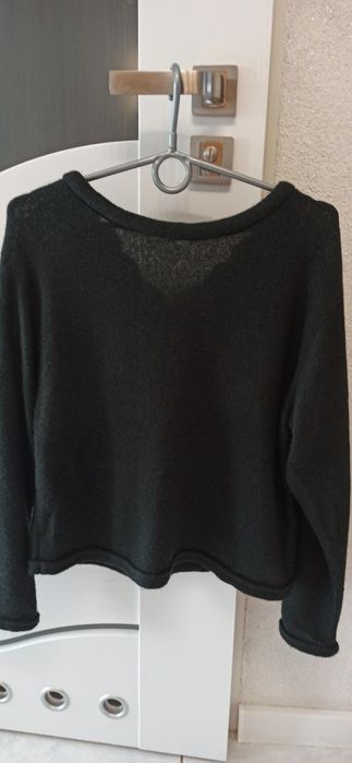 Czarny sweter Taranko z wełną