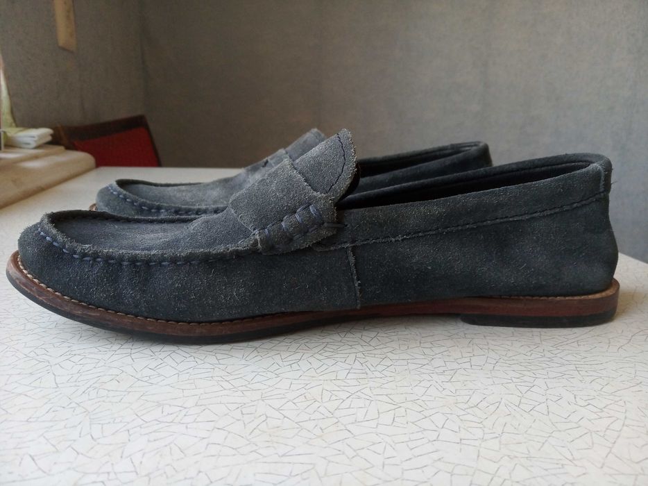 Кожаные туфли лоферы Clarks, размер 41EU, стелька 255 мм