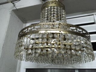 Candeeiro de teto em cristal