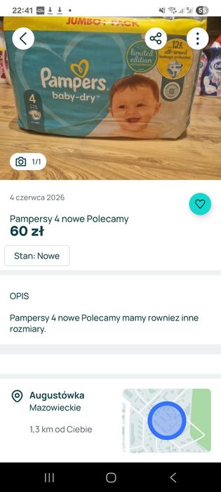 Pampersy 4 nowe polecamy