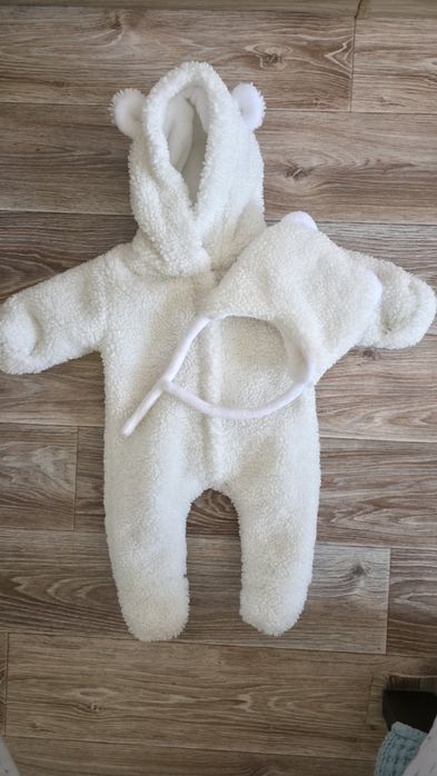 Теплий комбінезончик баранки від 0-4 місяців
