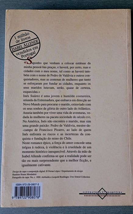 Livro Inés da Minha Alma, Isabel Allende