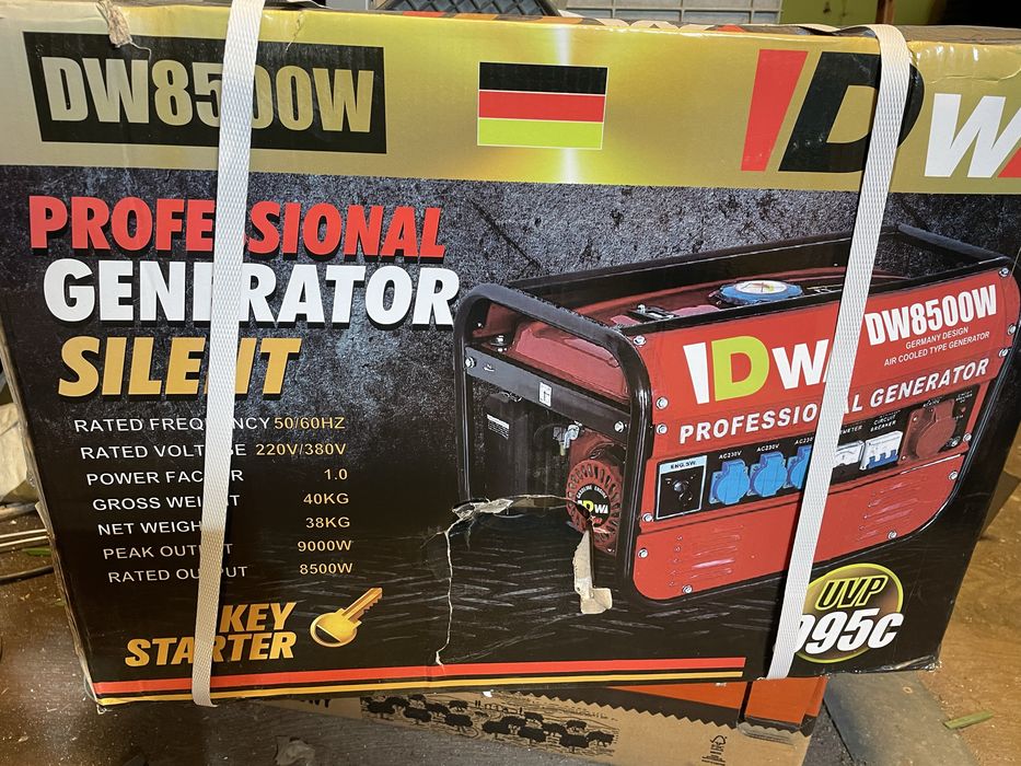 Sprzedam nowy nie odpalany agragat pradotworczy 9000W siłowy 380V