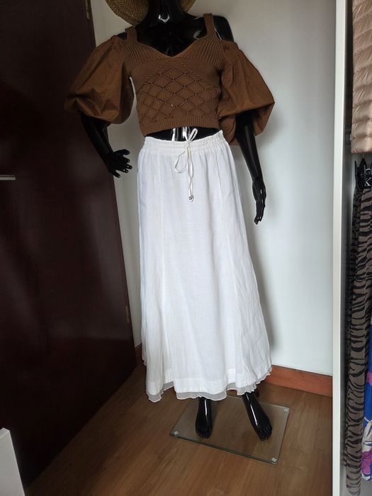 Długa lniana spódnica Marella xs s