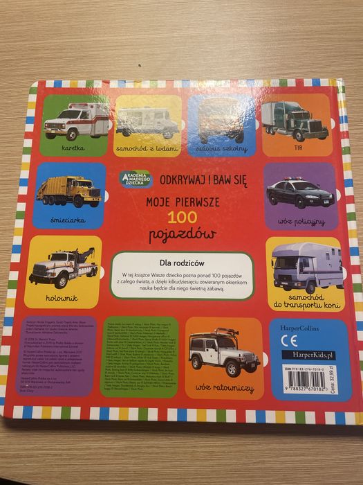 Książka dla dzieci - Moje pierwsze 100 pojazdów