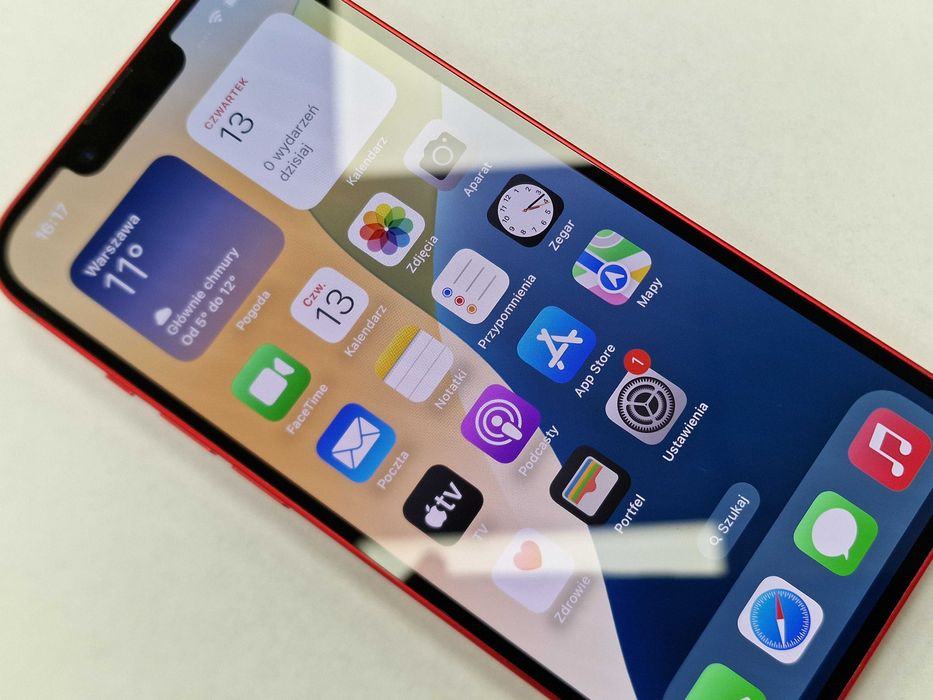 Iphone 14 128GB/ Red/ Czerwony/ Bat 81%/ Grade A + ładowarka