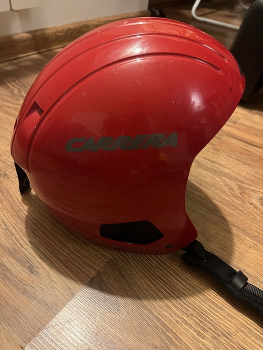 Kask narciarski na narty dziecięcy XS 54 cm Carrera czerwony