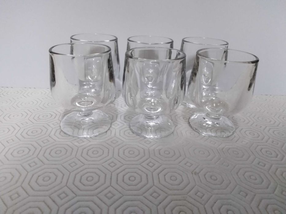 Conjunto 6 Copos Cheirinho "Crisal Portugal"