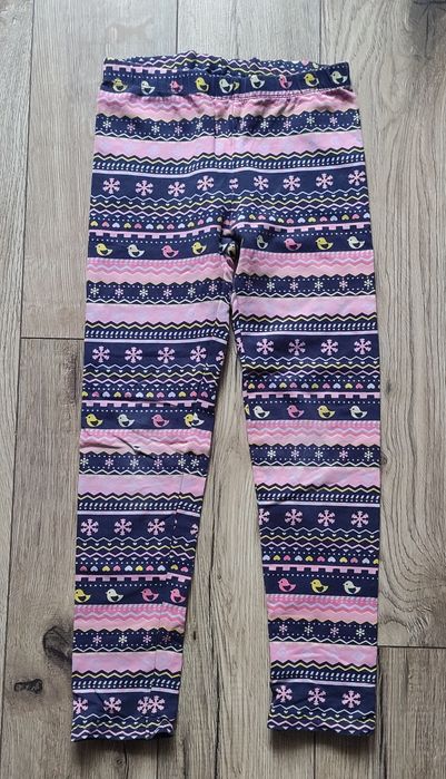 Legginsy dziewczęce kolorowe 128-134