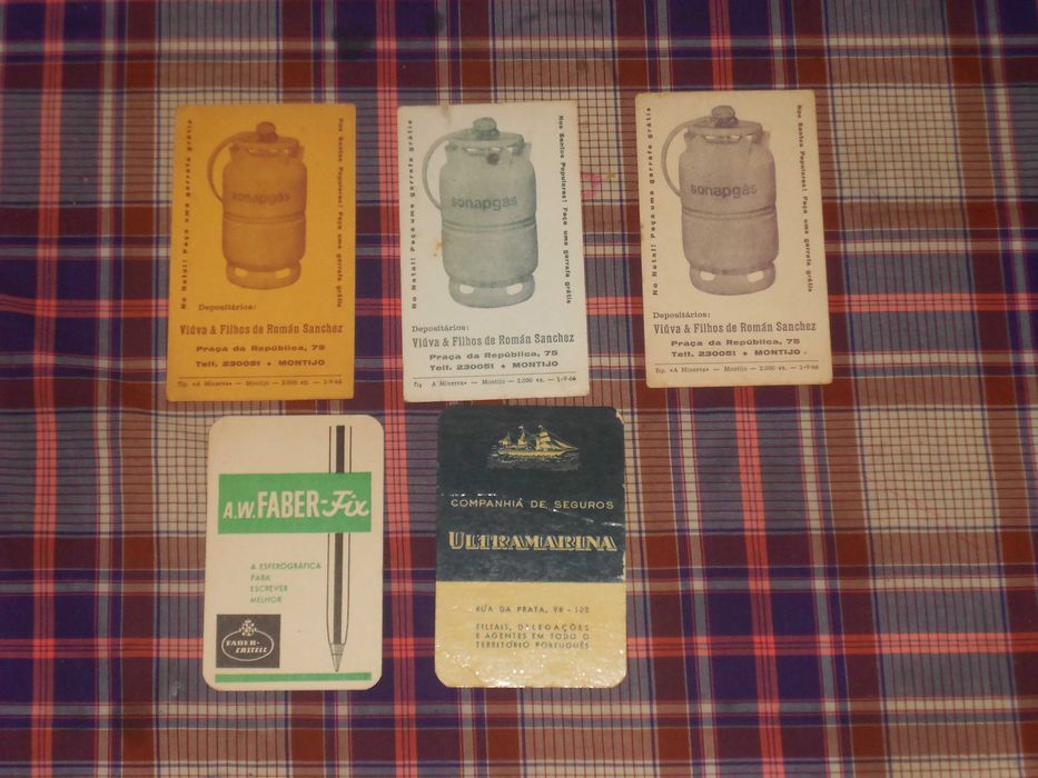 Calendarios bolso antigos coleccao anos 50, 60 e 70