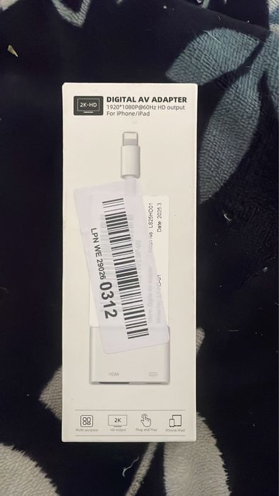 Adaptador iphone/ipad