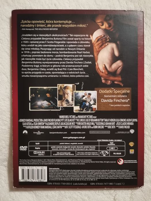 Film dvd Ciekawy przypadek Benjamina Buttona