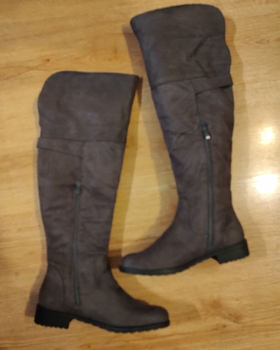 Kozaki na wiosnę jesień muszkieterki 37 Bonprix