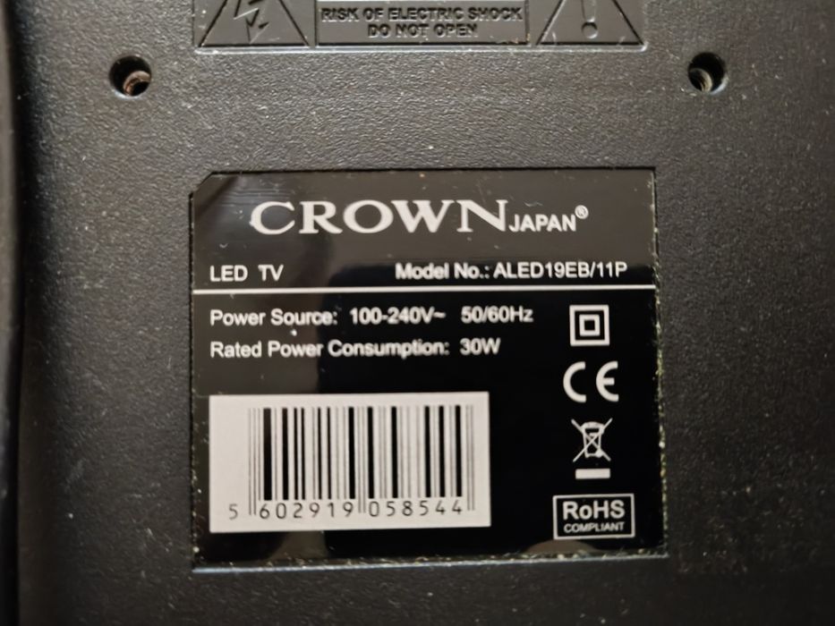 TV Crown ALED19EB/11P para peças