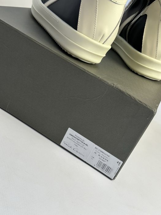 Rick Owens GEOBASKET кеды 43 44 42 3 кроссовки черные jumbo lace laces