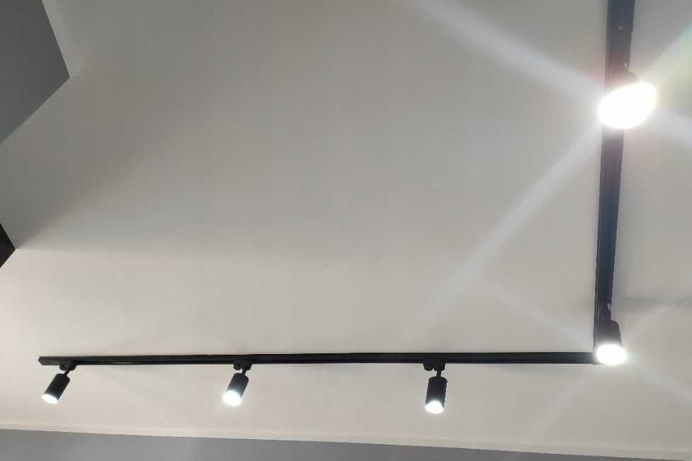 Zestaw Szynoprzewód Szyna 3m + 5x Lampa GU10 LED Czarny Mat