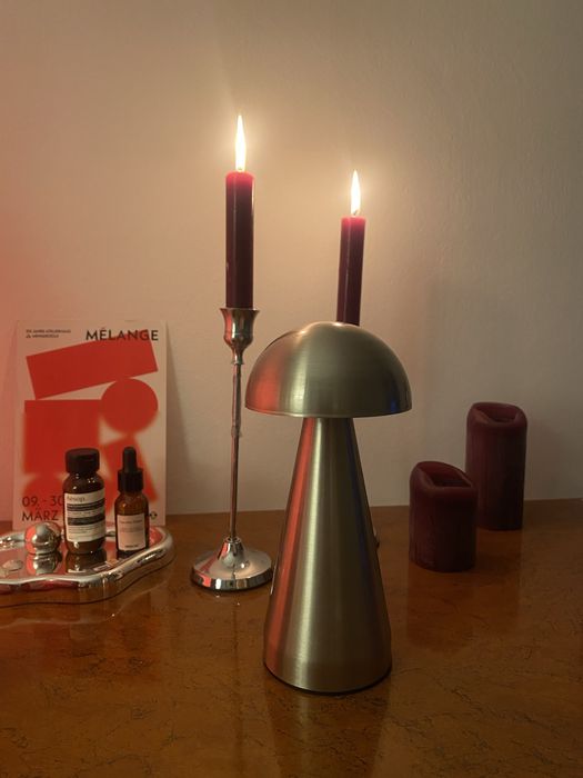 lampa grzyb metalowa