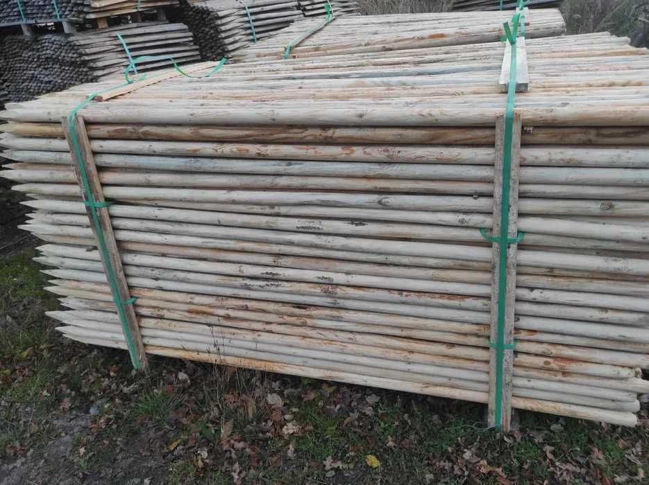 Paliki i Palisady toczone  do Sadzenia drzewek i Ogrodzeń