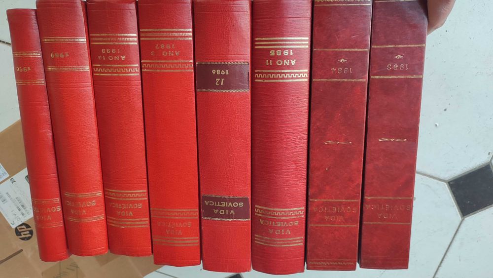 Revista Vida Soviética 8 Volumes - 8 anos encadernados 1983 a 1990