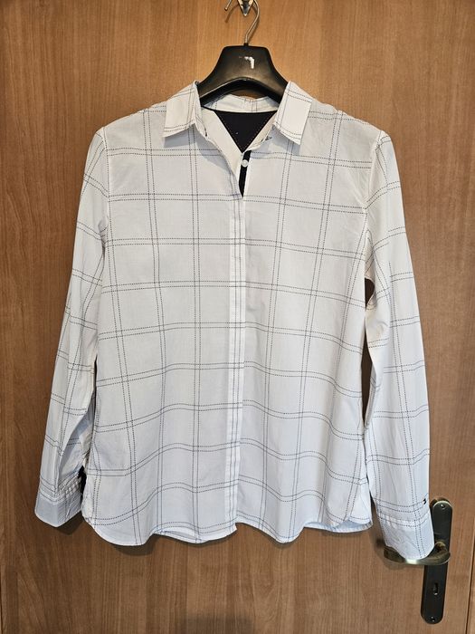 Koszula Tommy Hilfiger biała w kratę