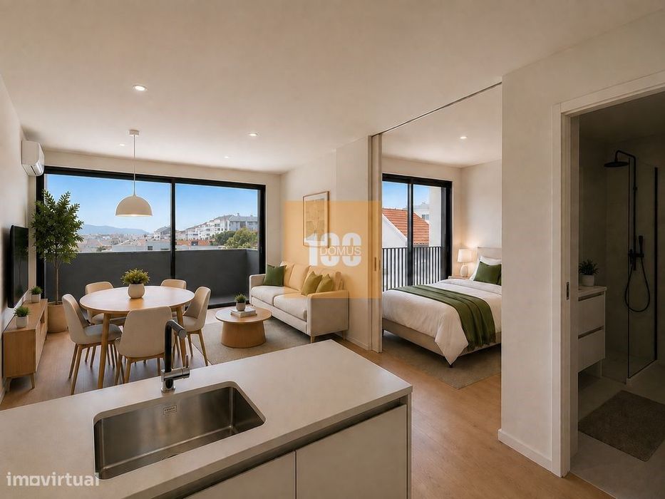 Upgradable Studio Apartment with Balcony near Santos Pousada