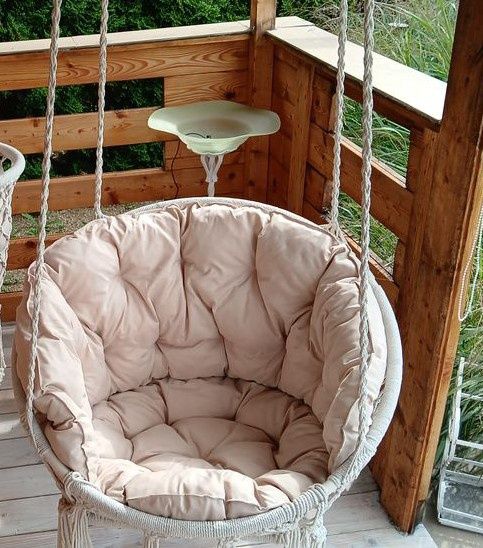 Poduszka na huśtawkę typu bocianie gniazdo