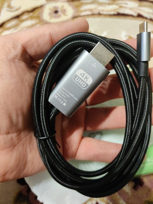 Кабель Type-C to HDMI T9 Plus 4K/60Hz 1.8 м и TH001 8K/60Hz 2 м