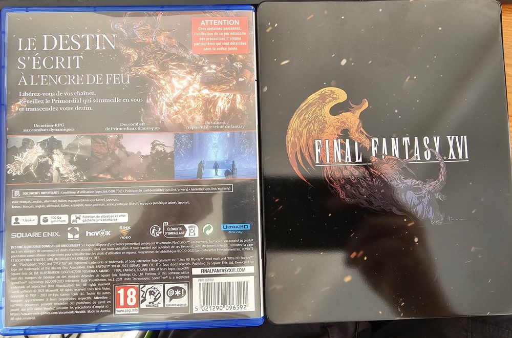 Final Fantasy 16 Steelbook + Mapa