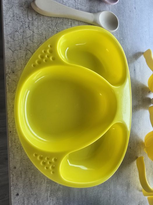 Zestaw do karmienia BLW talerzyk, kubek 360', sztućce dziecięce, slini