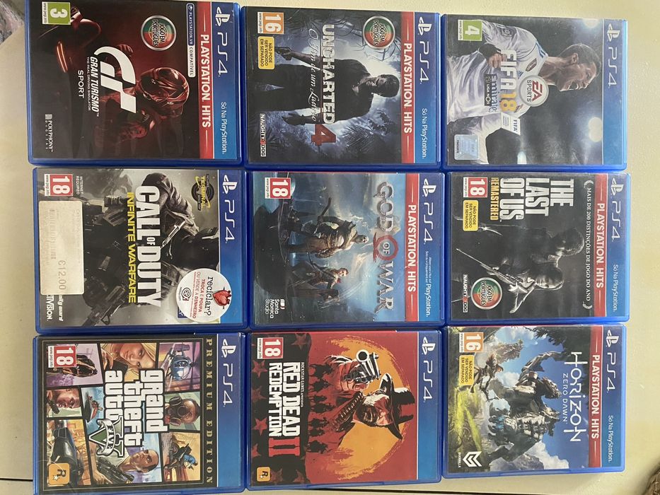 Playstation 4 com 9 jogos