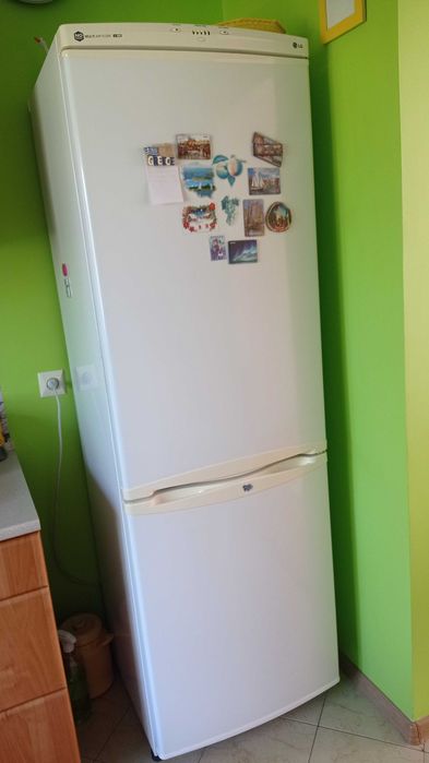 Biała lodówka LG 190cm