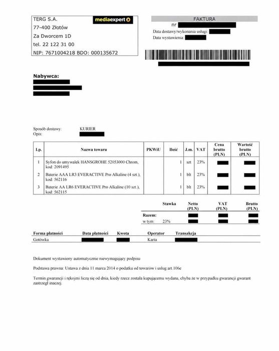 Syfon butelkowy do umywalek HANSGROHE 52053000 Chrom - nowy