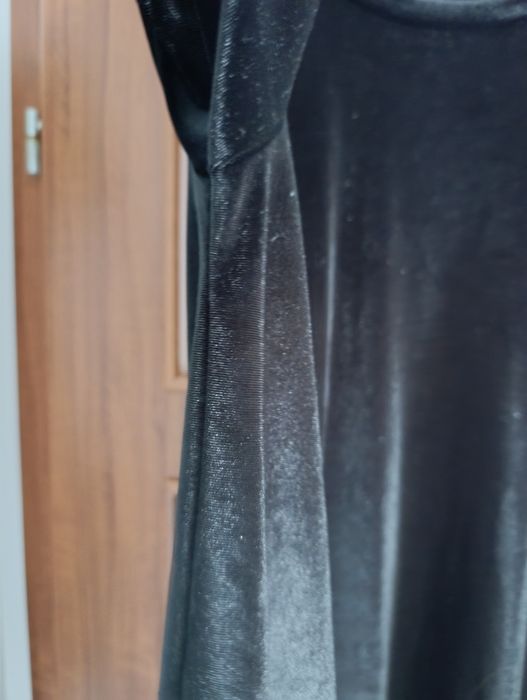 Sukienka aksamitna t-shirtowa oversize Asos rozmiar 44/46