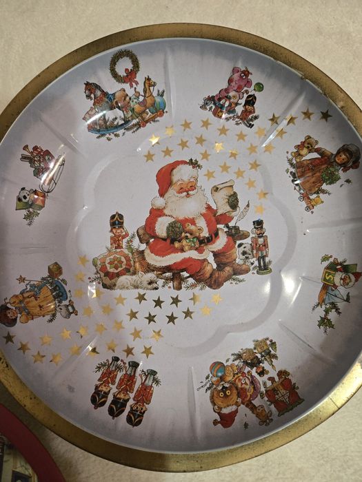 3 piękne ozdobne talerze święta Boże Narodzenie