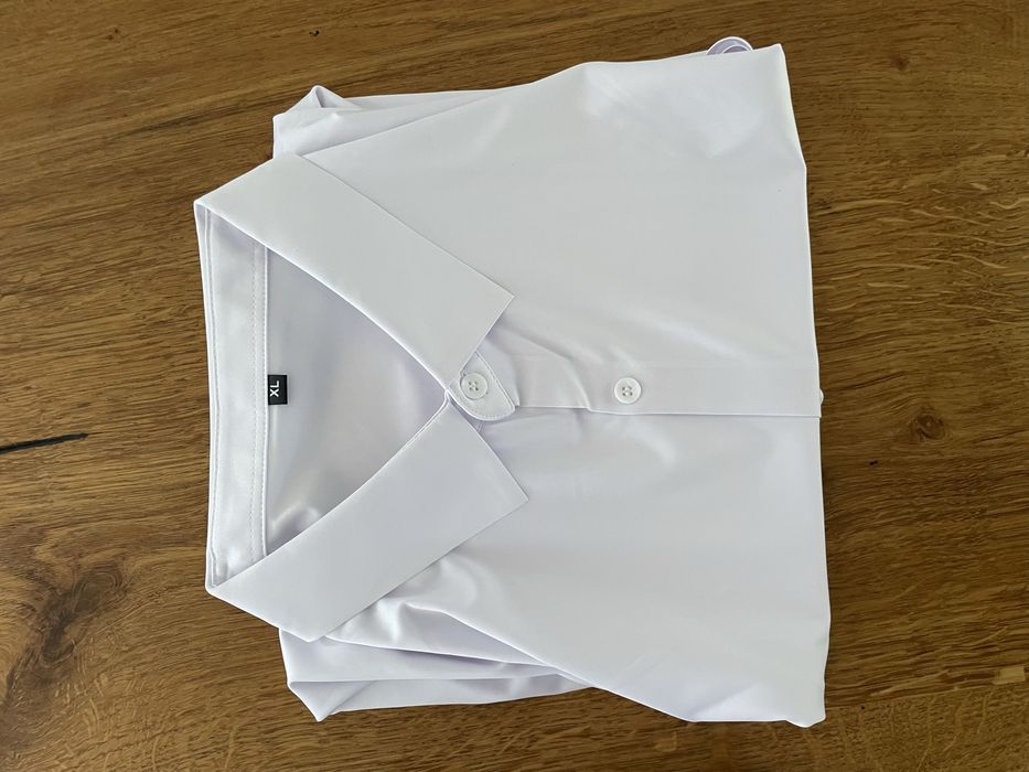 Camisa marcivo stretchy social branca/preta