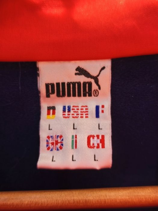 Puma Casaco Treino Vintage Tam.L Azul /Vermelho/Branco