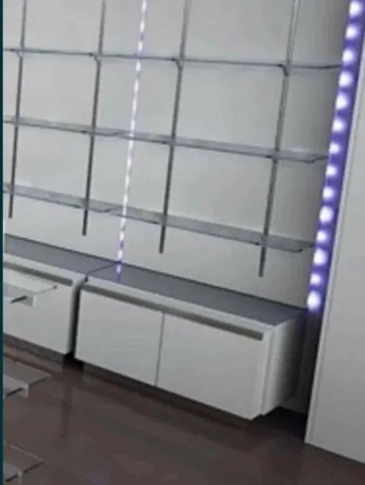 Estantes farmácia MDF lacado branco