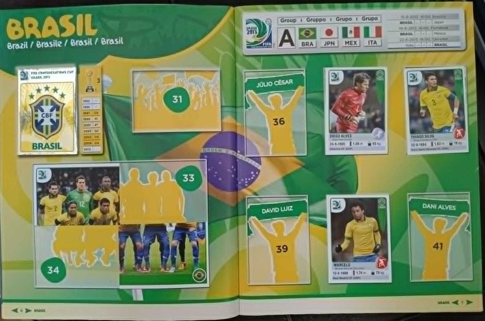 Caderneta de Cromos – Taça das Confederações - BRASIL 2013