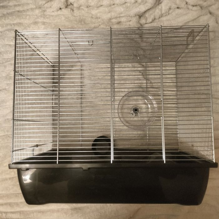 Duża klatka dla chomika szczura transport+ domek kołowrotek