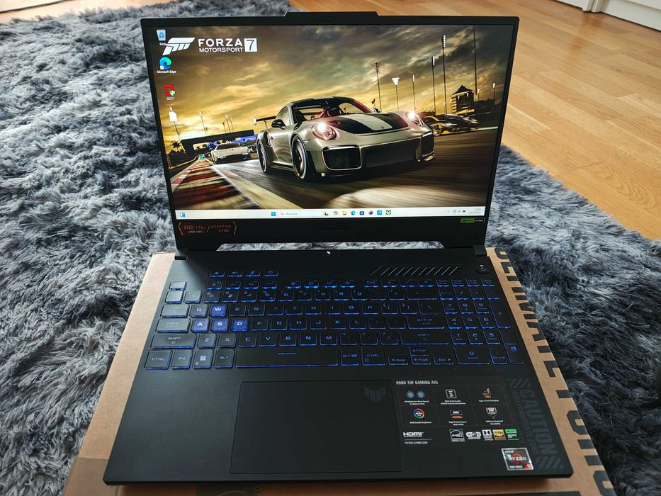 GAMINGOWY Laptop ASUS TUF 15.6"R5 12x4.55Ghz16GB,RTX4050/140W-6GB/GW27