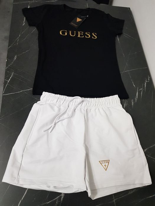 Damski komplet Spodenki Koszulka T-Shirt Guess