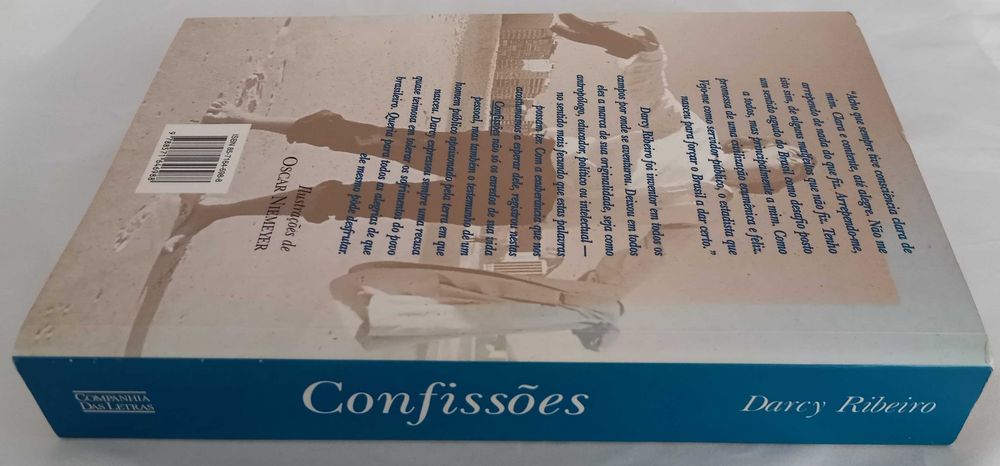 Livro Confissões de Darcy Ribeiro, ilustrações de Oscar Niemeyer [Portes Incluídos]