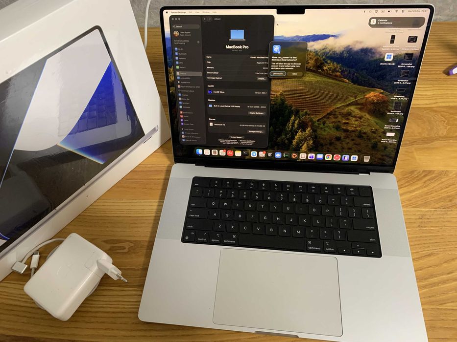 MacBook Pro 16" 2021 M1 Pro / 16GB / 1TB, ідеальний стан, повний комплект