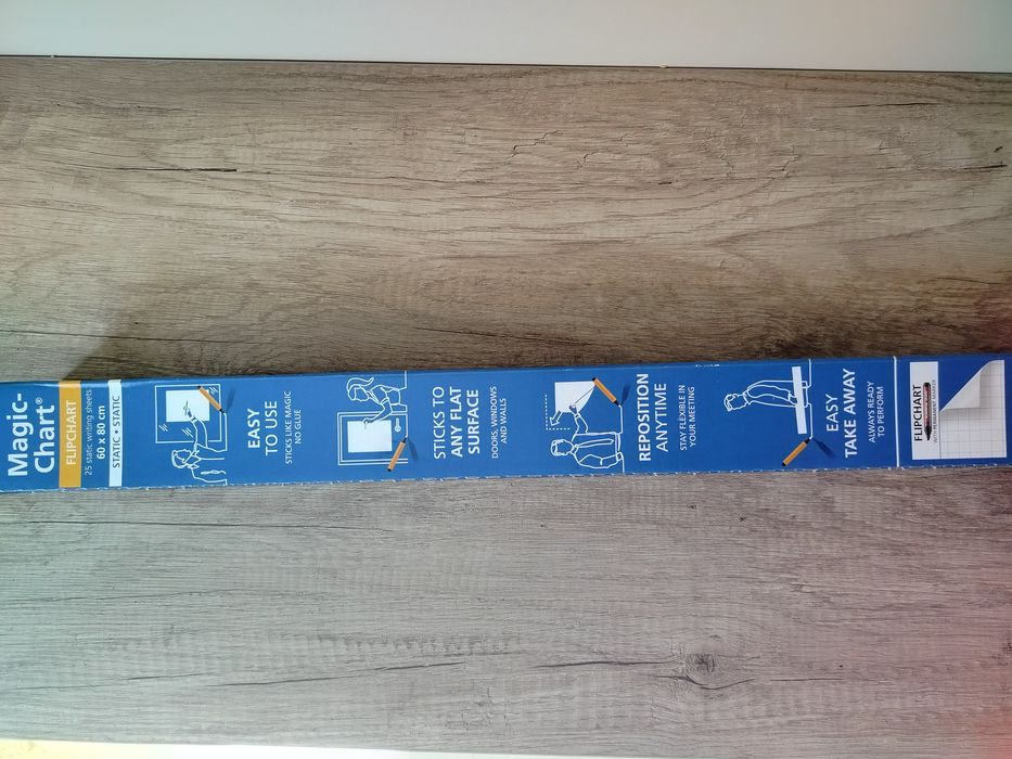 Folia suchościeralna 60x80cm kratka Magic Chart Legamaster