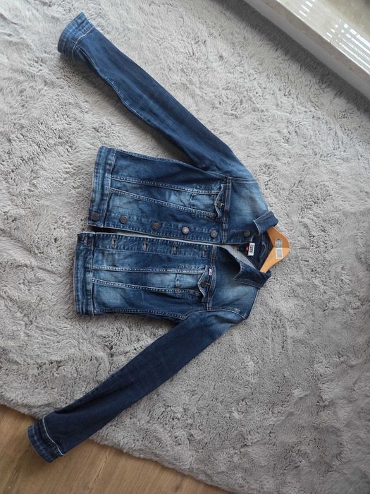 Kurtka jeansowa Tommy Hilfiger XS | Taliowana | Stan bardzo dobry